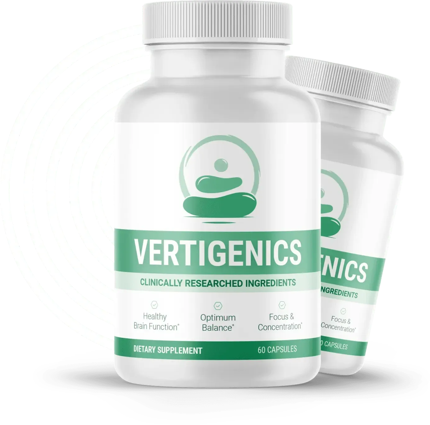 Vertigenics natural balance support supplement bottle
